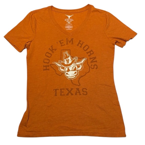 Authentic Apparel Tops - Authentic Apparel Hook 'Em Horns Tee